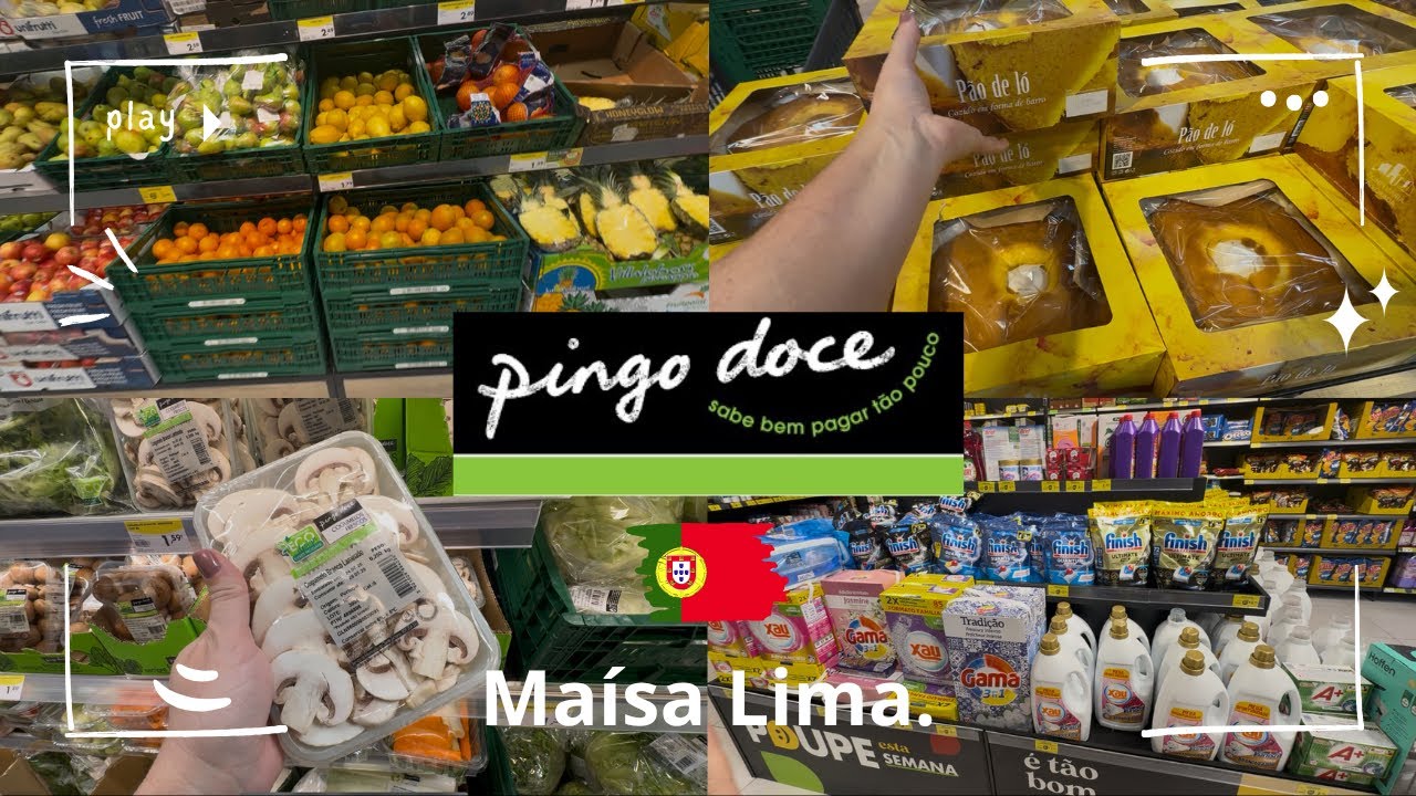 COMPRAS DE MERCADO | PINGO DOCE EM PORTUGAL 🇵🇹