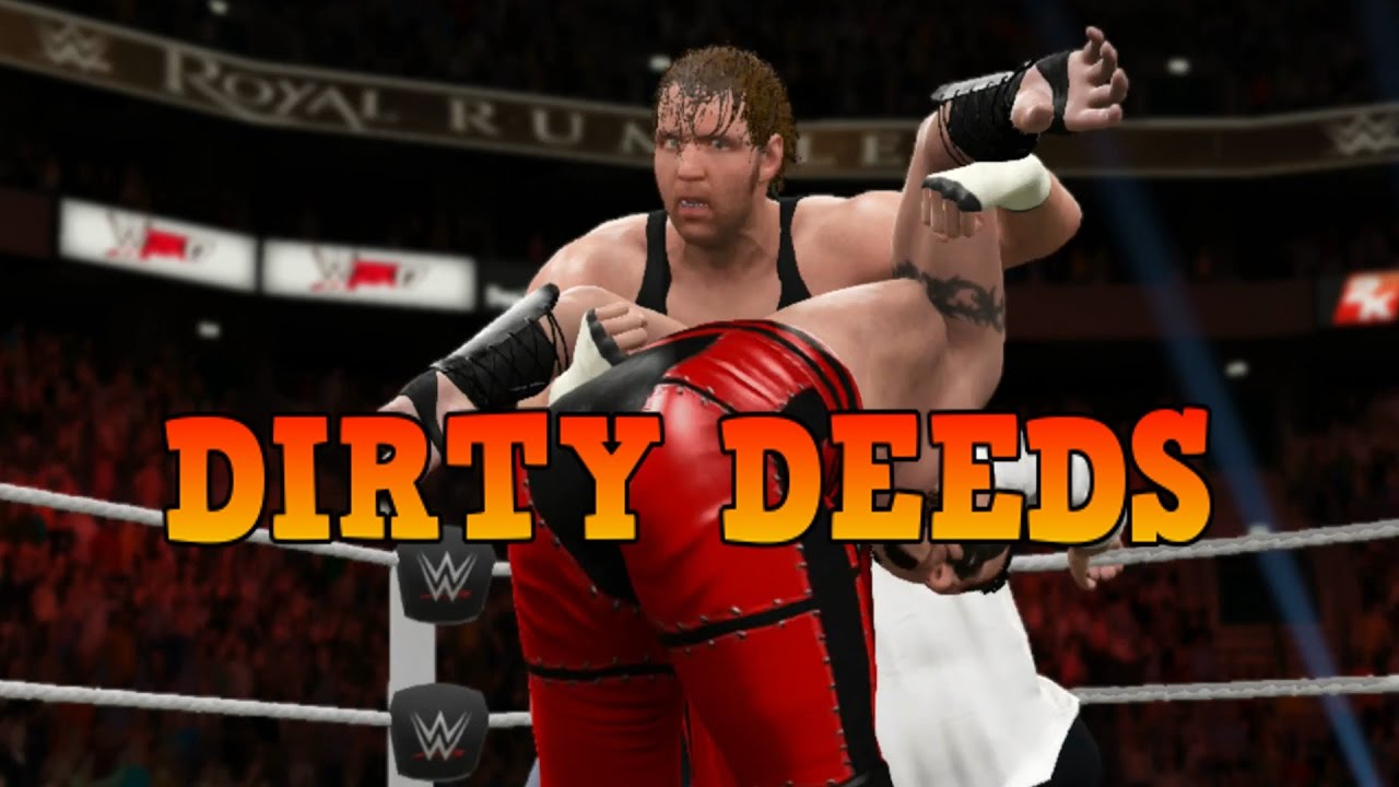WWE 2K17 - DEAN AMBROSE DIRTY DEEDS COMPILATION!