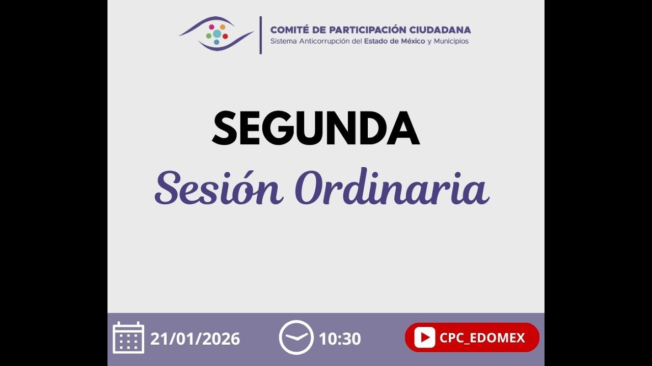 Segunda Sesión Ordinaria del  Comité de Participación Ciudadana del SAEMM