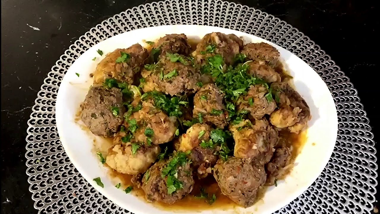 chou fleur et boulette de viande