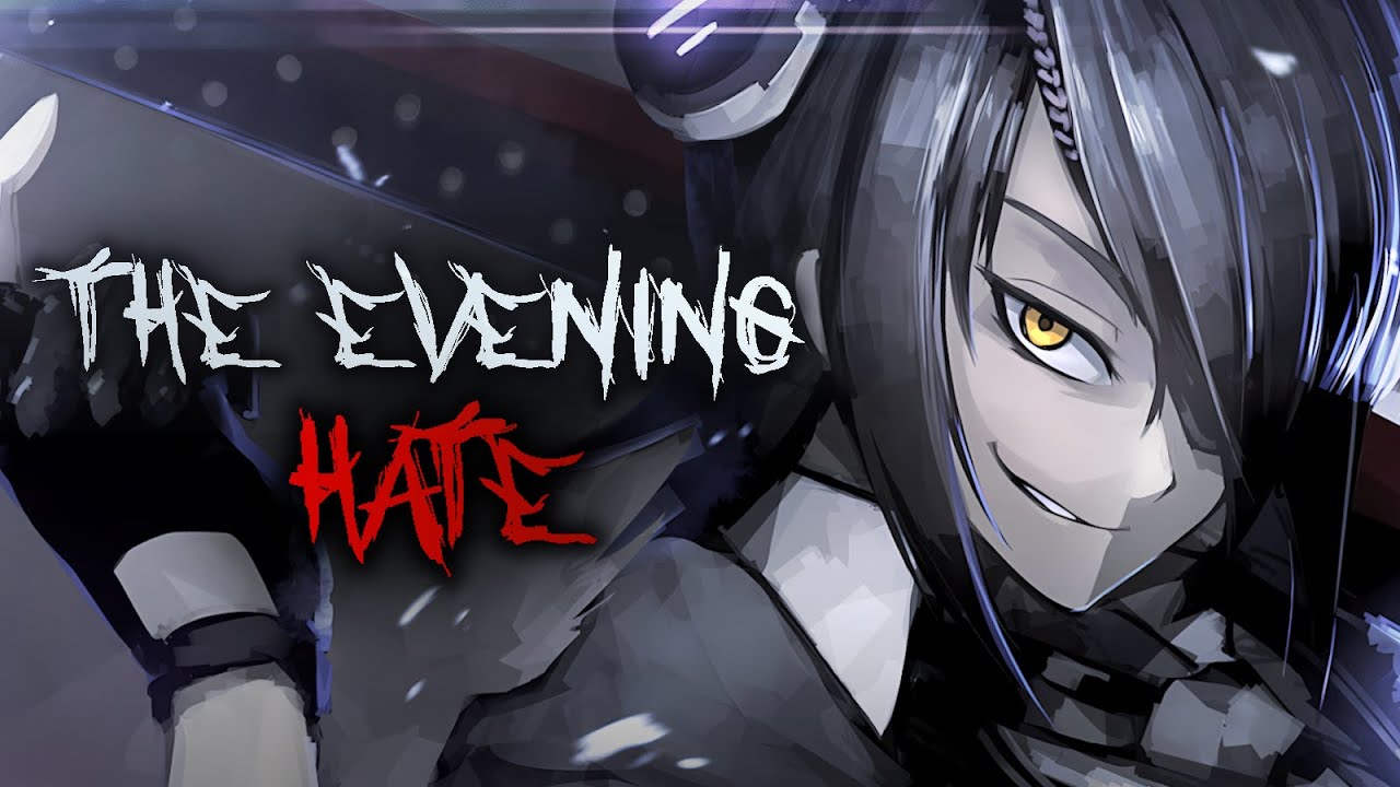 [Nightcore] The Evening Hate - Red (lyrics)