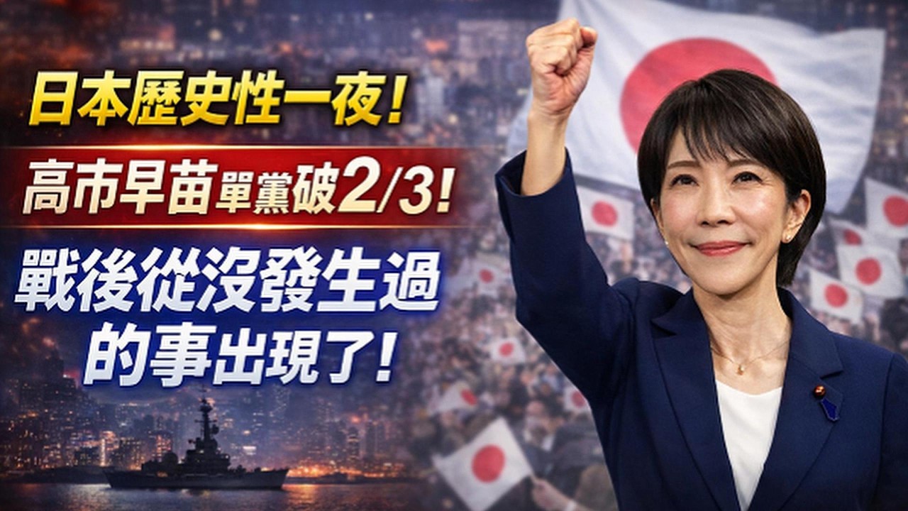 日本歷史性一夜！高市早苗單黨破2/3，戰後從沒發生過的事出現了｜北美王律觀台海第1003期｜Japan’s Historic Night: Power Shift Unseen Since WWII