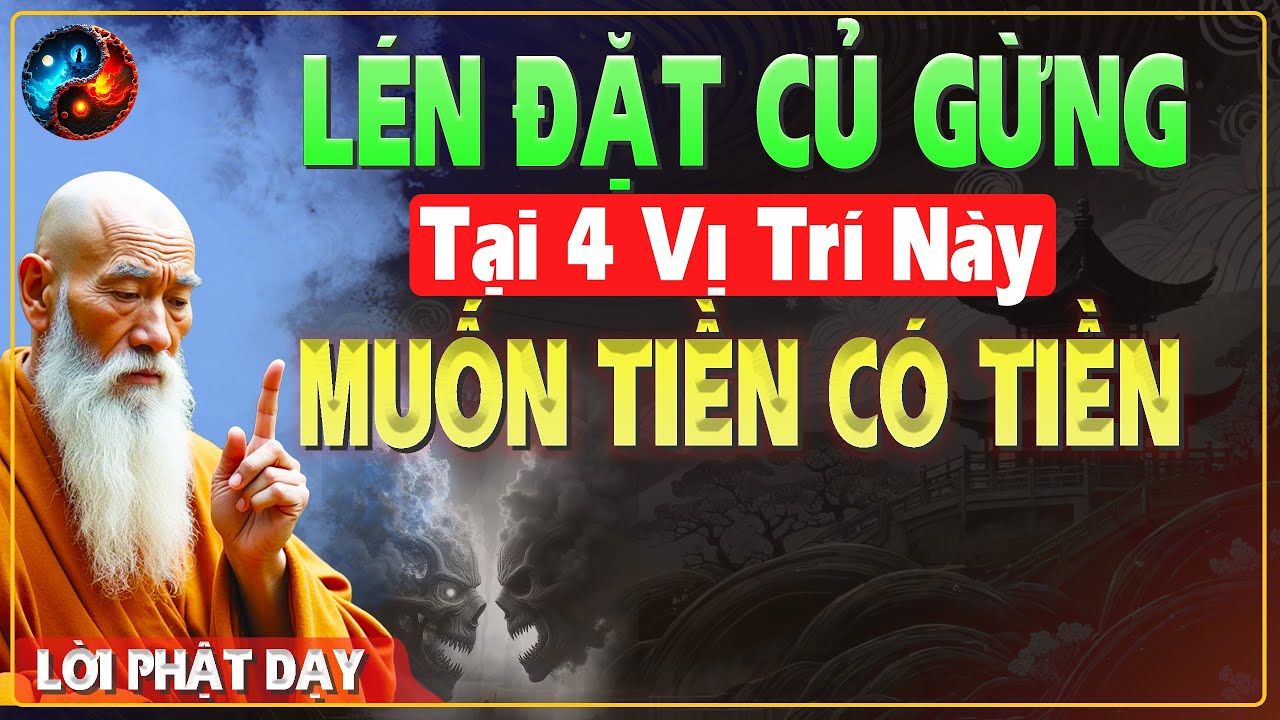 Lén Đặt CỦ GỪNG Ở 4 VỊ TRÍ NÀY Thanh Tẩy VẬN XUI TIỀN TÀI ĐẦY TÚI - TRÍ TUỆ CỔ