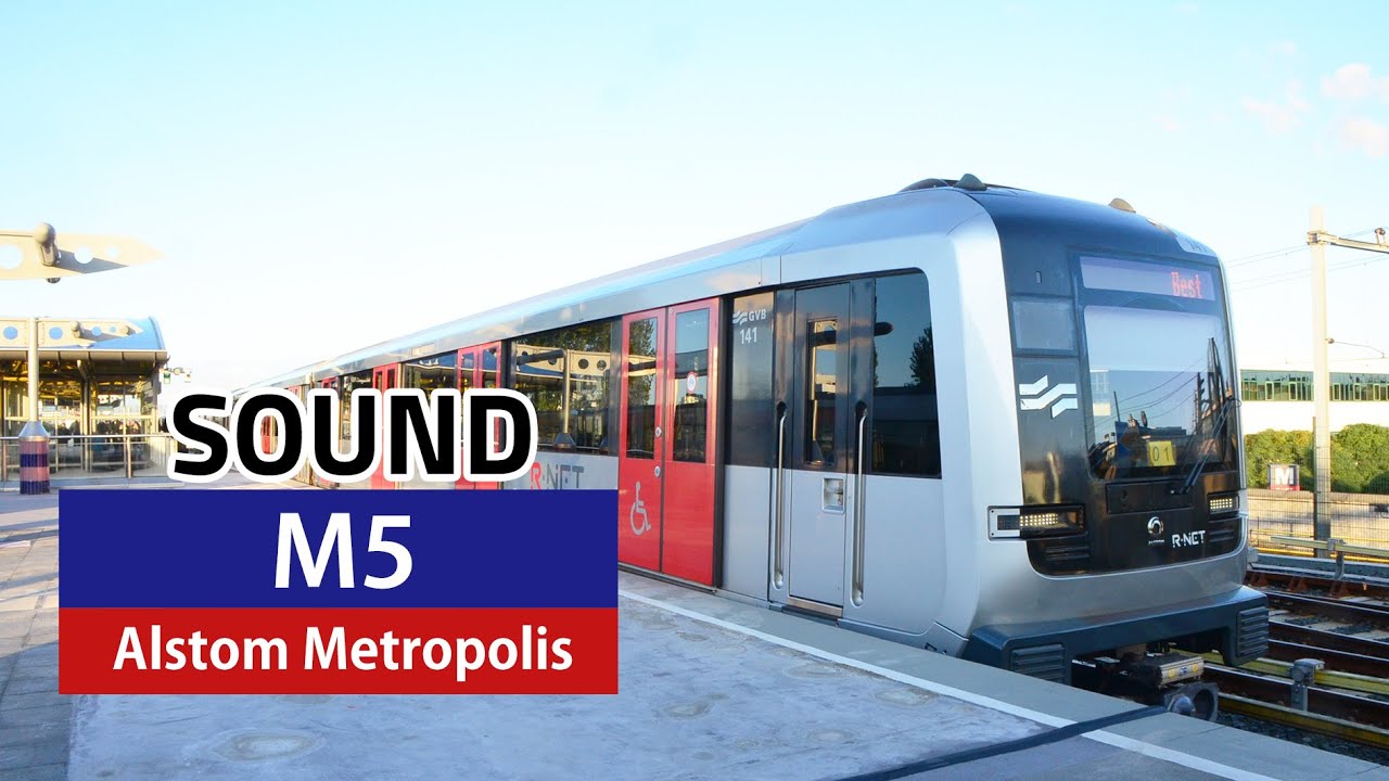 [Sound] Amsterdam Metro M5 | Alstom Metropolis | Isolatorweg - Gein  (10.2019)