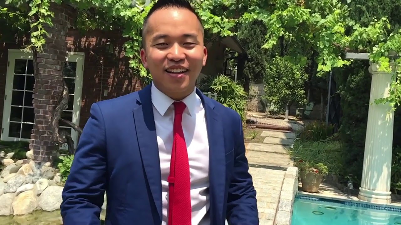 Realtor jumps to a $3.6M Pool Home with his Suit On!
