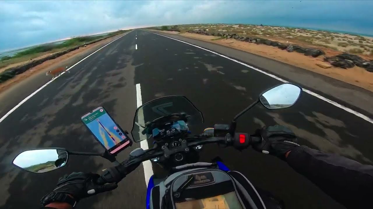 Heavenly Road of Dhanushkodi,  A Biker’s Paradise | Serene Beach Road | Suzuki Gixxer 250