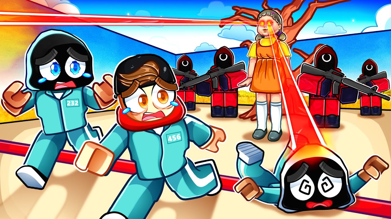 We Survived 24 HOURS in Roblox Squid Games!