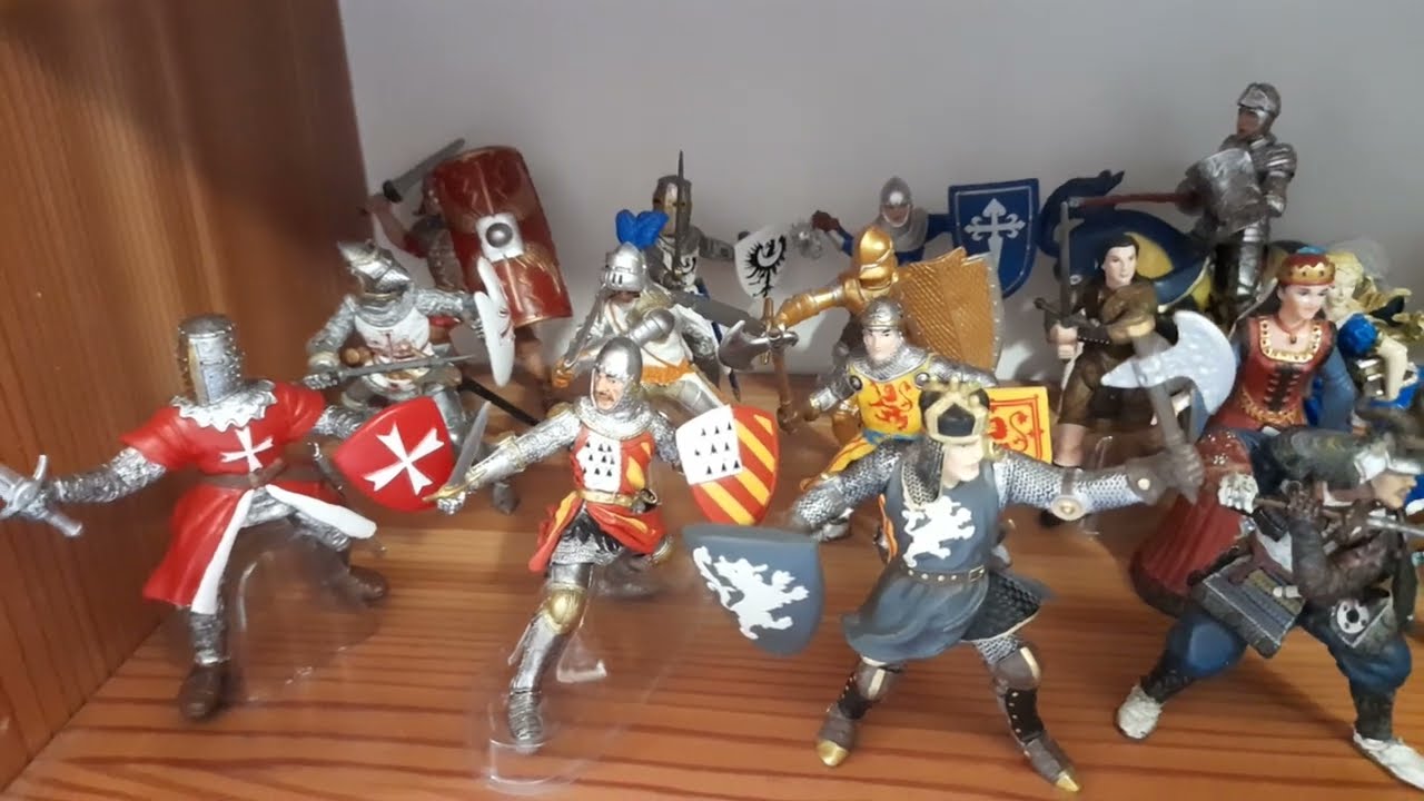 My full collection of knights: Papo, Schleich, BBI, and more