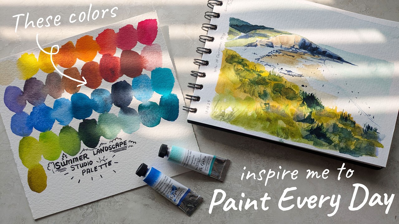 The watercolors that inspire me to paint EVERY DAY 🙌