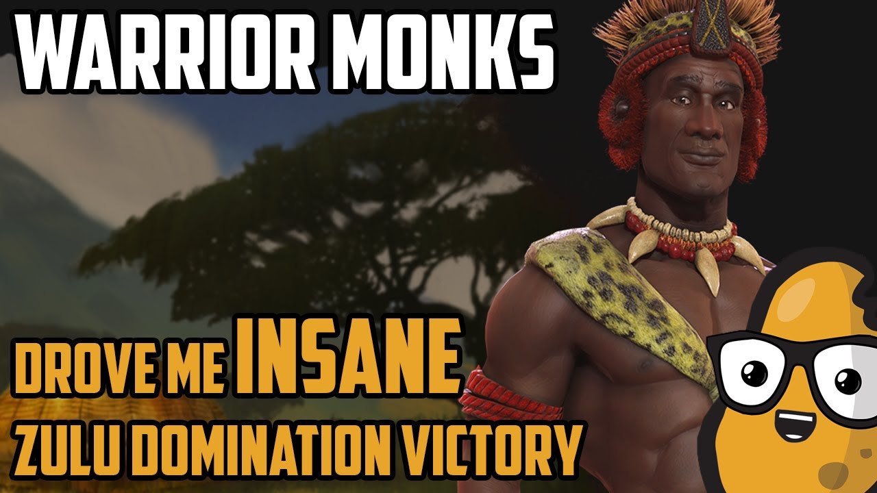 Warrior Monks drove me INSANE trying to make them work - Zulu Domination Victory - Civilization 6
