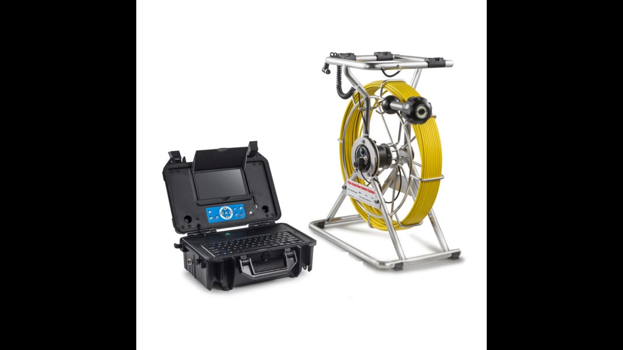 Vividia VS-739 Pipe Sewer Inspection Camera 200ft Long Push-Rod Cable and 1.5
