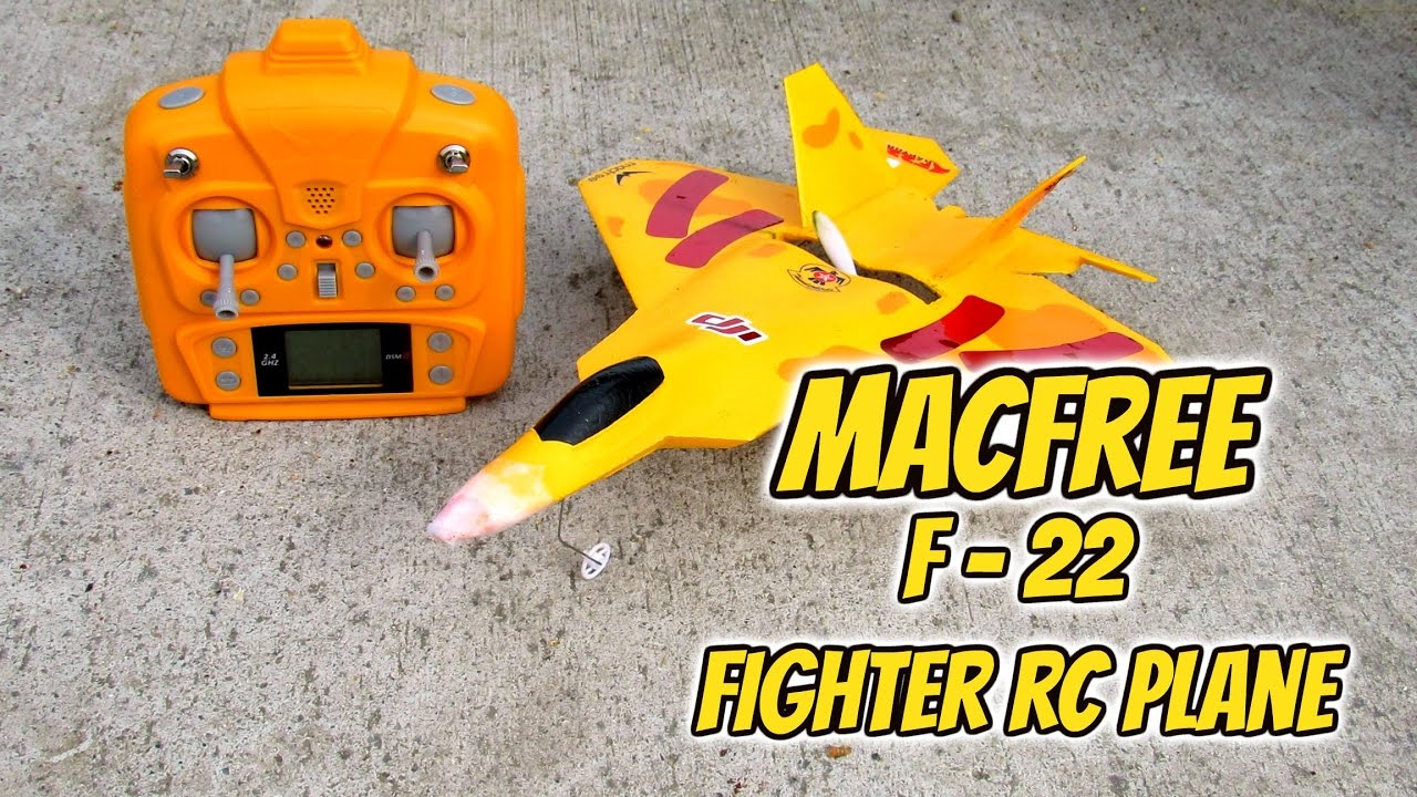 MacFree Micro F-22 RC Fighter Jet (Flight Review)