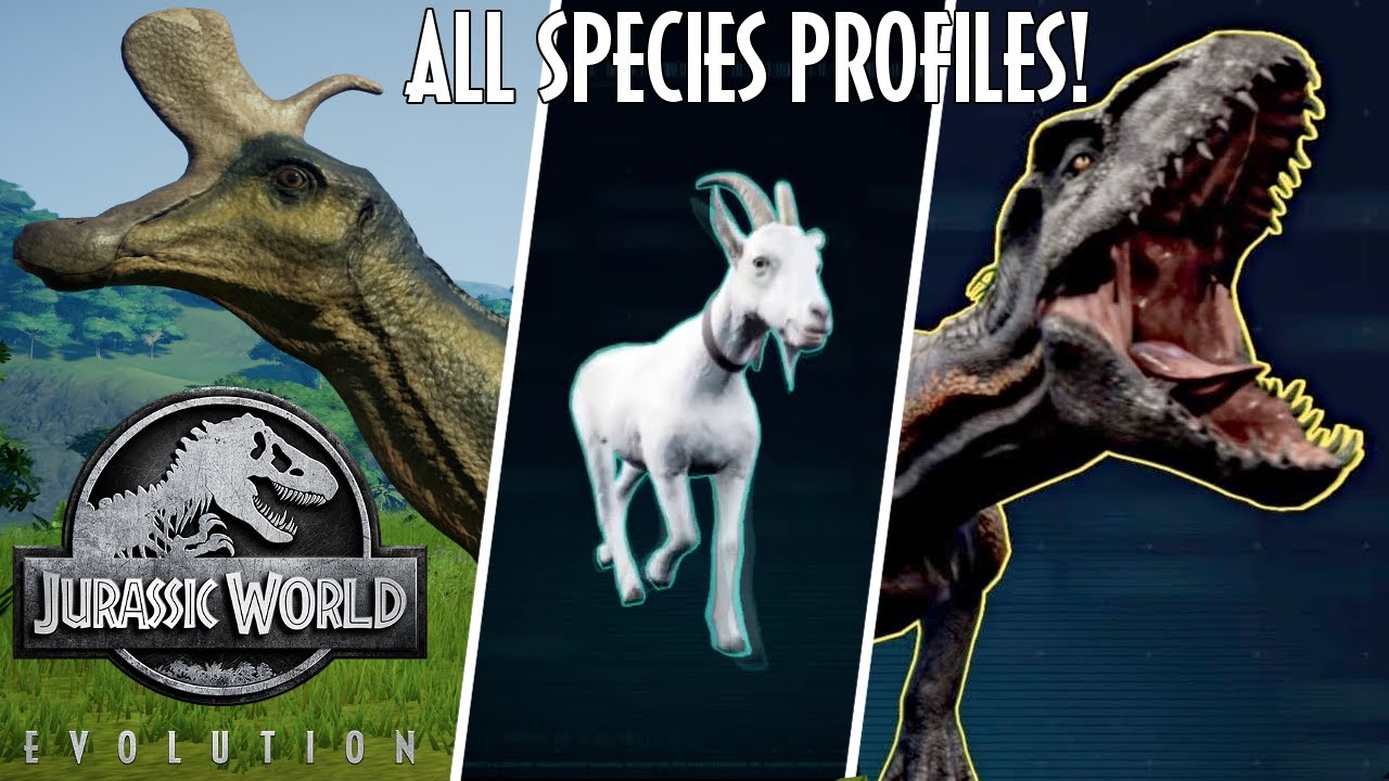 All 52 Species Profiles in Jurassic World: Evolution (A-Z)