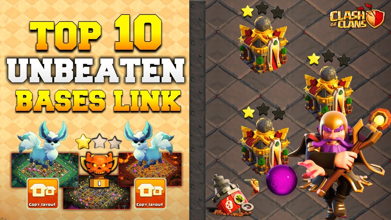Top 10 *UNBEATEN* Town Hall 16 Base With Link | Th16 *Anti 2 Star* Pushing Base .