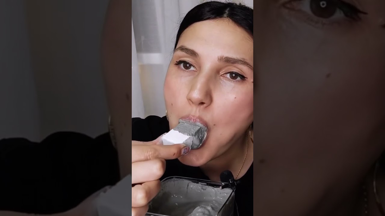Пиленный мел с пастой из глины Голубой узбечки 🤤