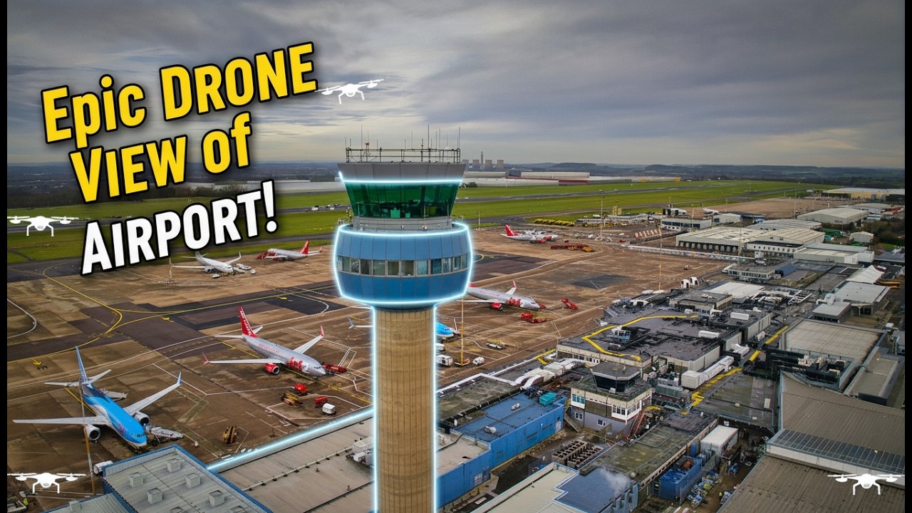 East Midlands Airport full Aerial View like never before!