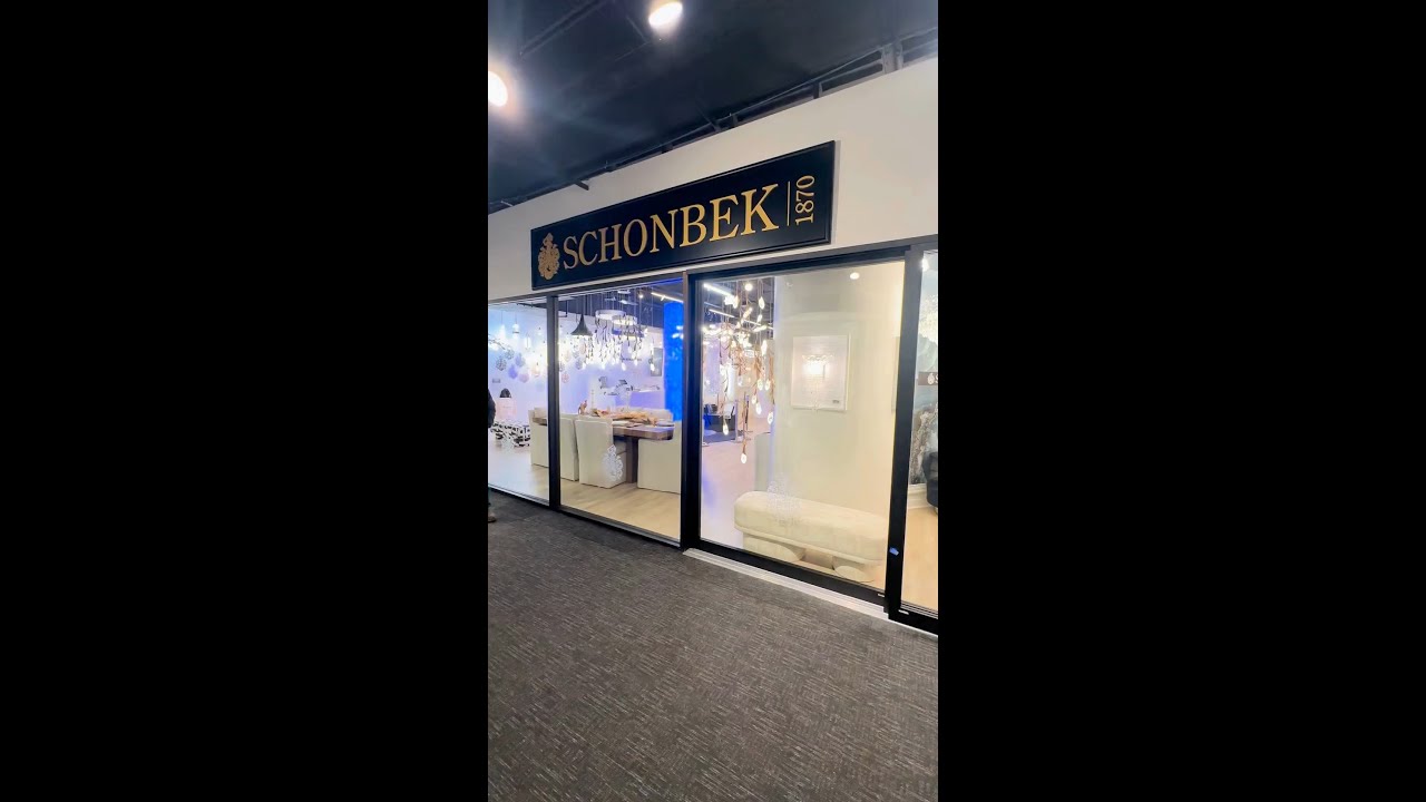 High Point Market Showroom | Schonbek + Modern Forms IHFC H327 | Interior Design | Luxury Lighting