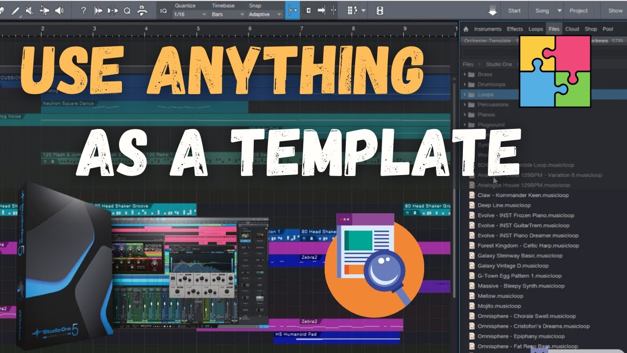 Use ANYTHING as a Template in Studio One
