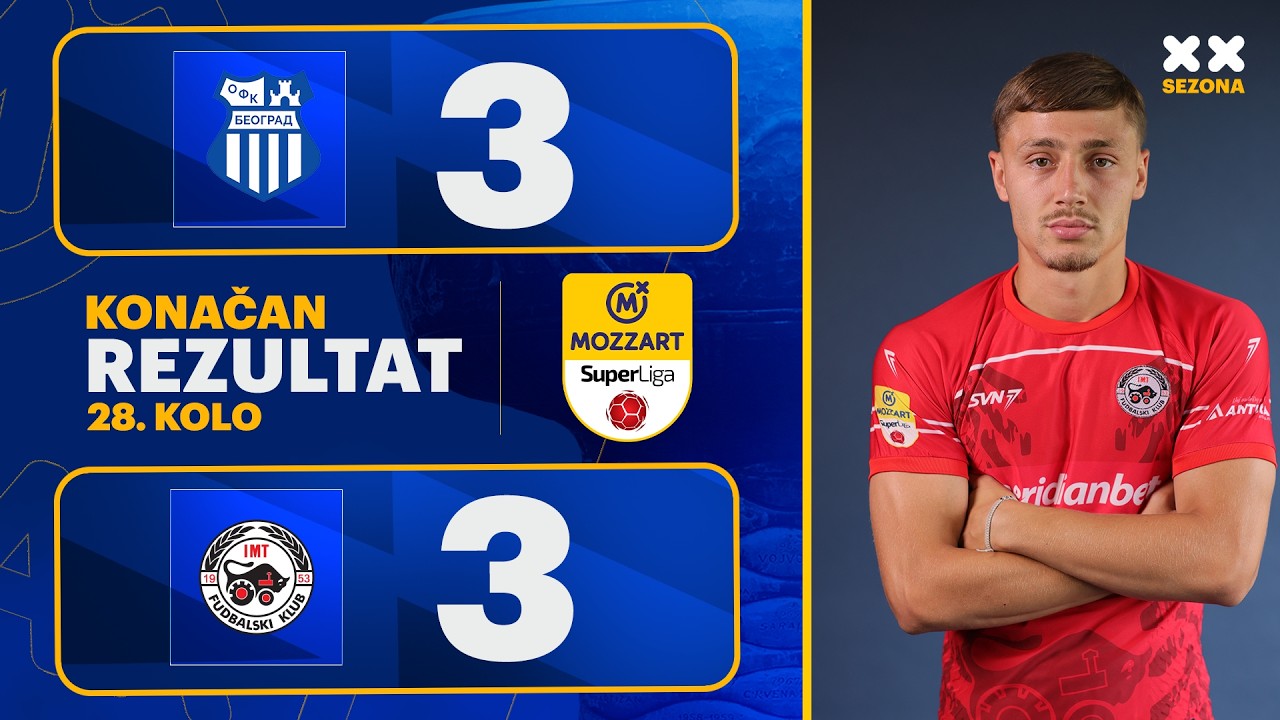MBSLS 2025/26 - 28.Kolo: OFK BEOGRAD &ndash; IMT 3:3 (1:0)