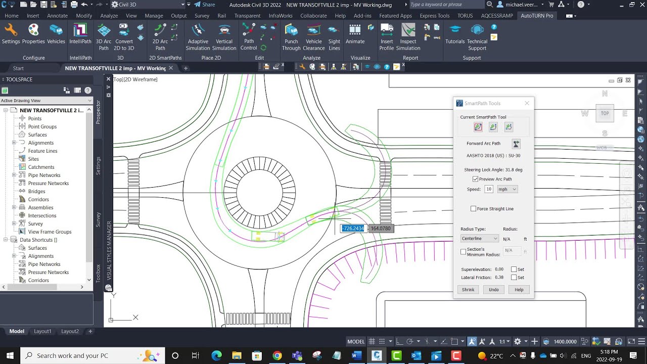 AutoTURN - SmartPath Tools