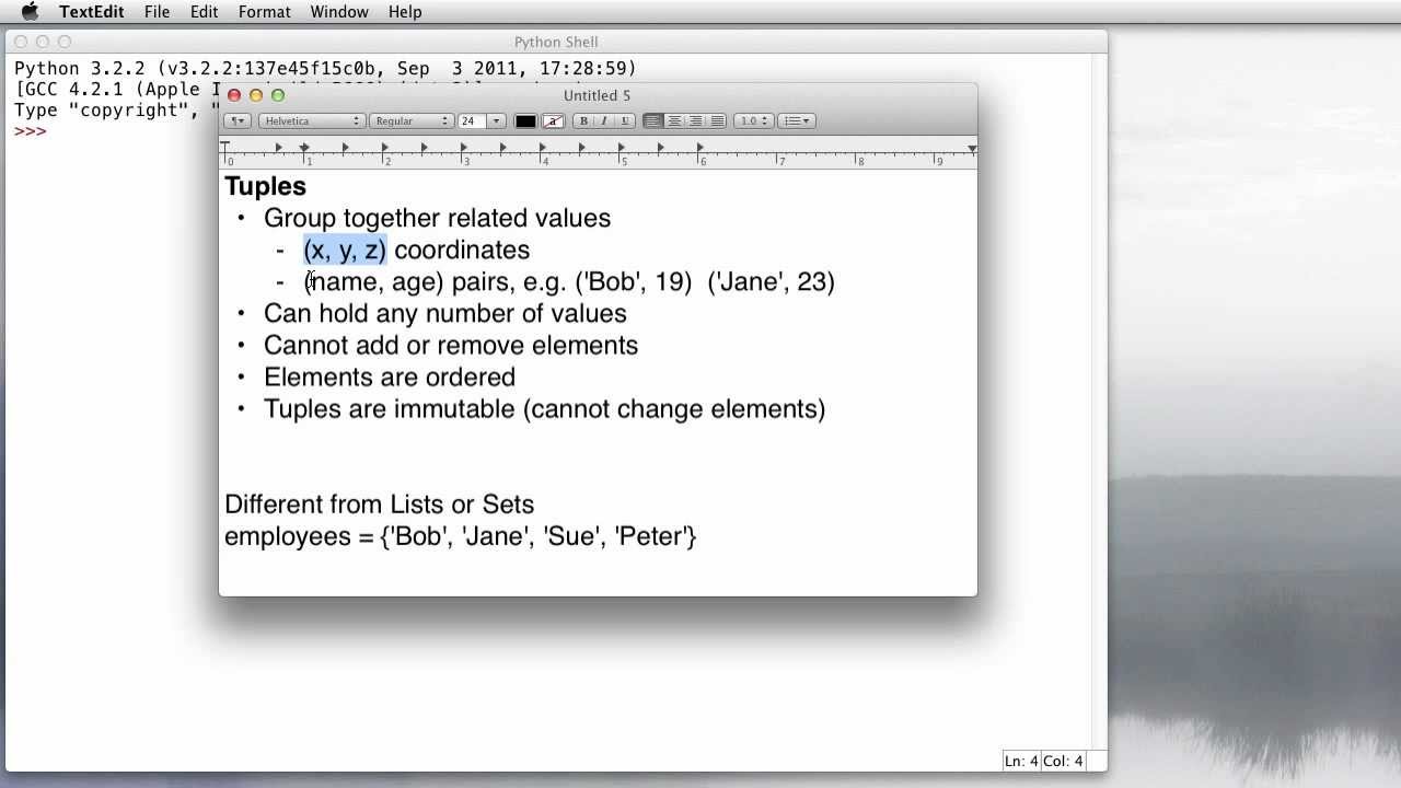 Python: Tuples
