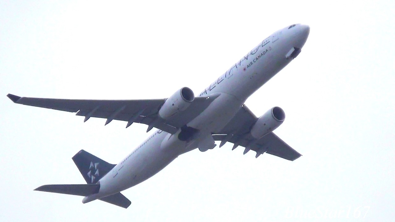 Air Canada Airbus A330-300 (C-GOFV) takeoff from FRA/EDDF (Frankfurt - am Main) RWY 25C
