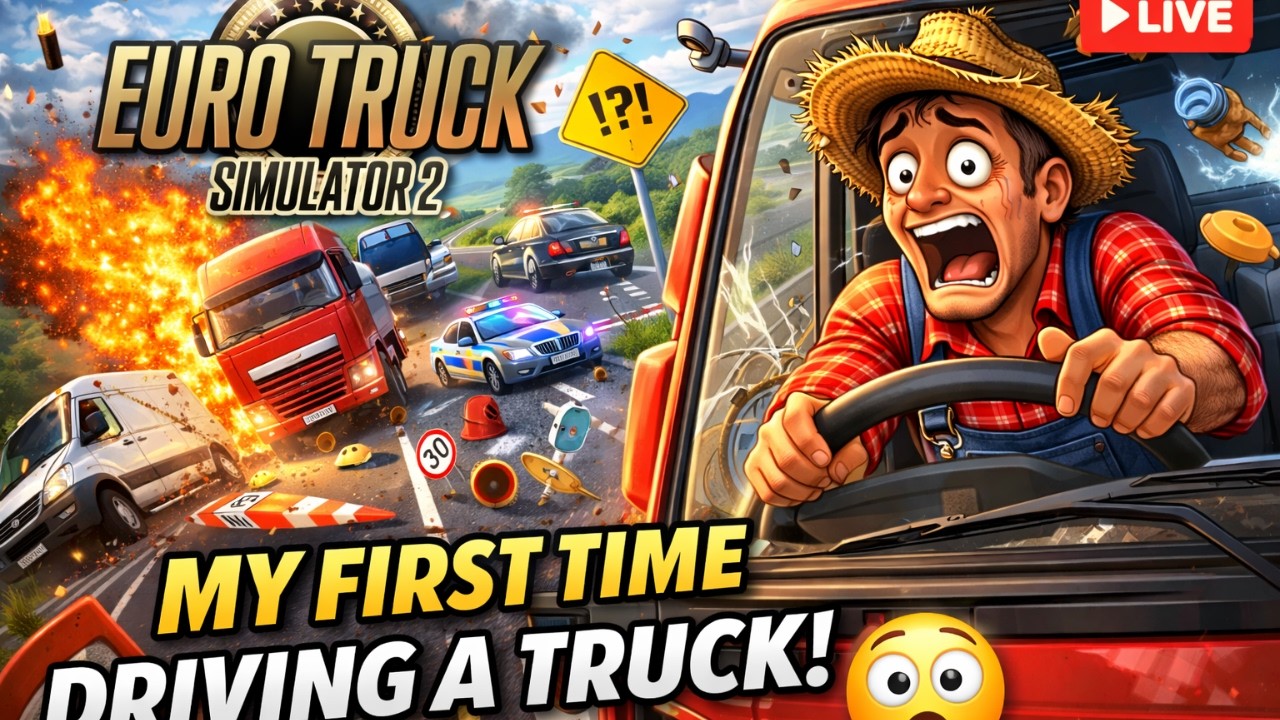 Euro Truck Simulator 2 LIVE 🚛 | First Time Playing! Beginner Journey Starts Now!