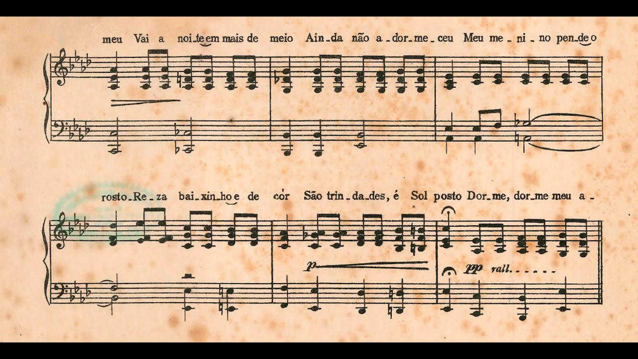 Paurillo Barroso - Para ninar (Rita Paix&atilde;o, soprano; Irany Leme, piano)