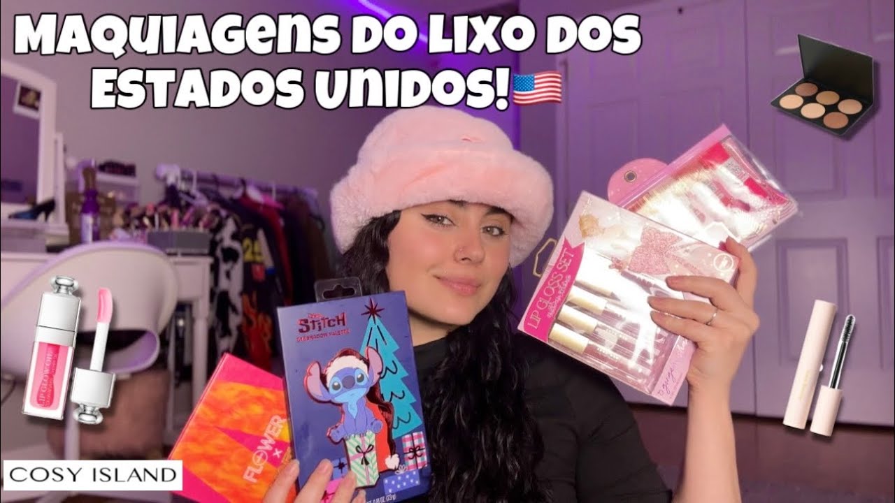 Coisas do lixo dos Estados Unidos! 🇺🇸 Cosy island!