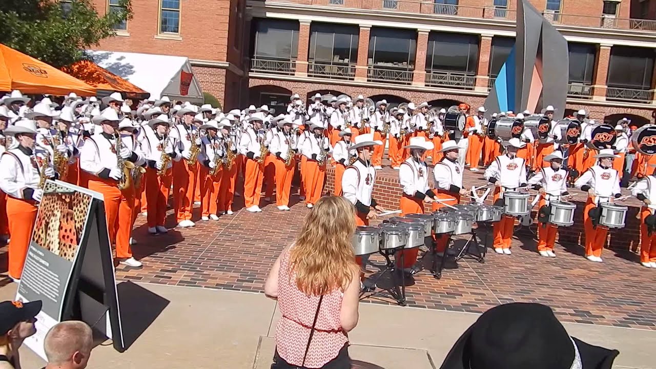 Oklahoma State Marching Band warm-up