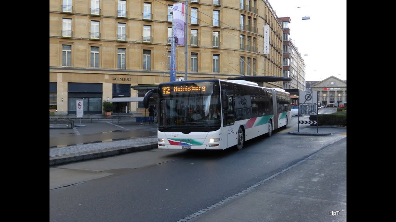 [Sound] MAN NG 323-363 A40 Lion's City GL der Aare Seeland mobil (ASm) Fahrzeugnr. 47