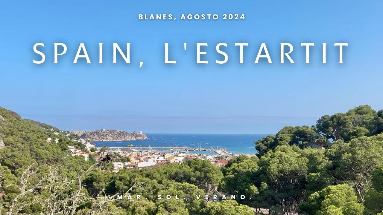 Relaxing wave sounds. Spain, L'Estartit, Costa Brava - summer 2024.