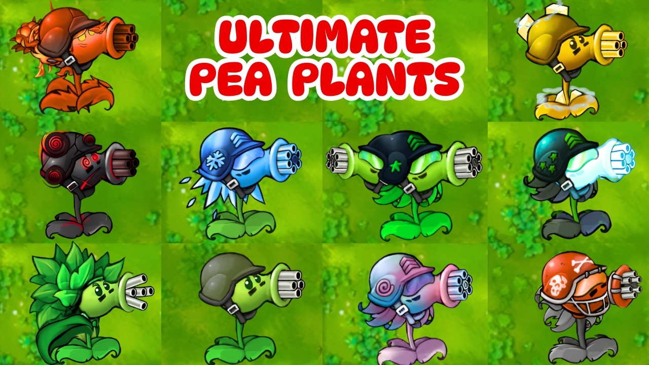 PvZ 1 Fusion 3.4 Challenge-Ultimate Pea Plants | Ultimate Peashooter