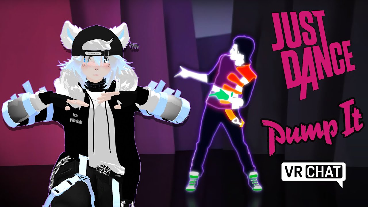 [4K VRChat Dance] Just Dance - Pump It (The Black Eyed Peas) Full body tracking