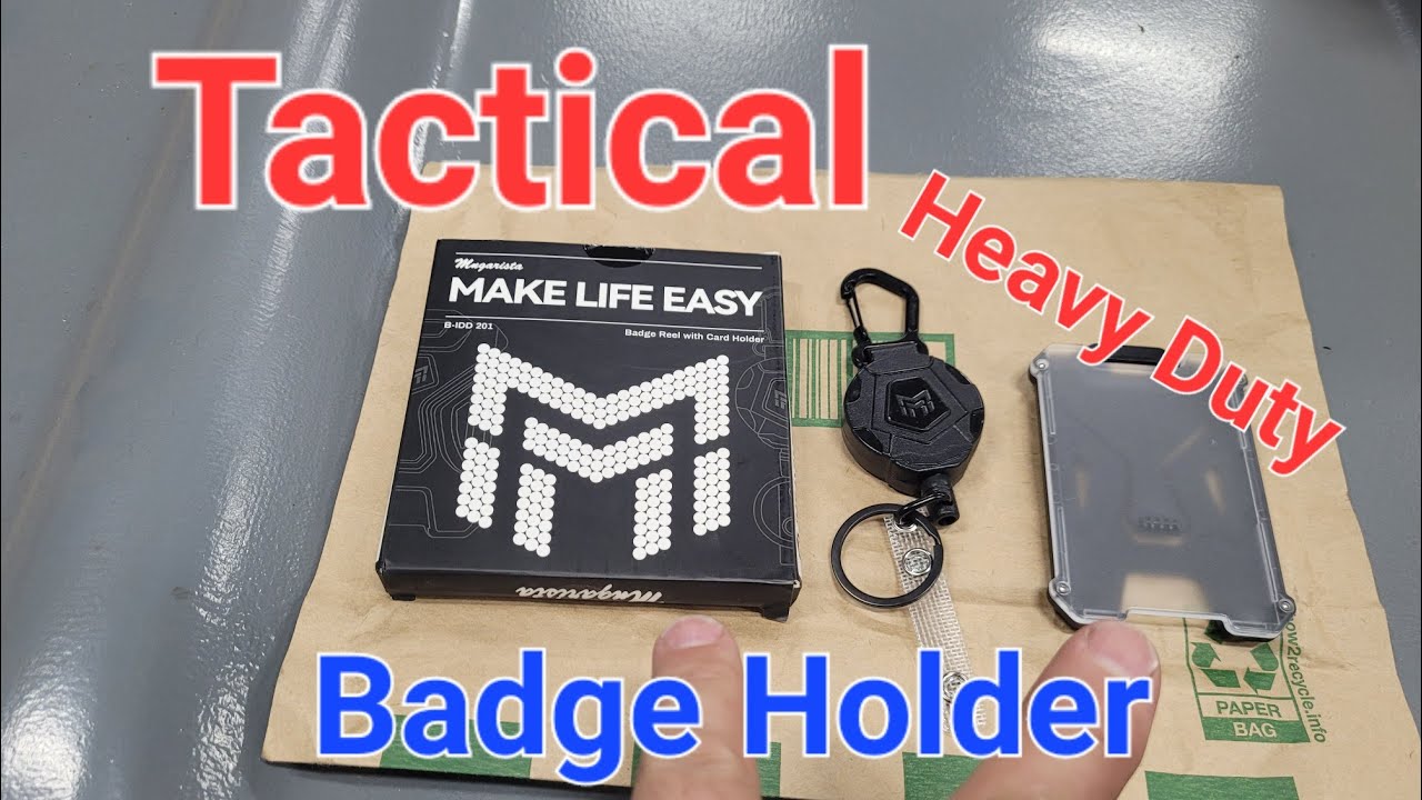 Tactical Heavy Duty ID Badge Holder #Mngarista