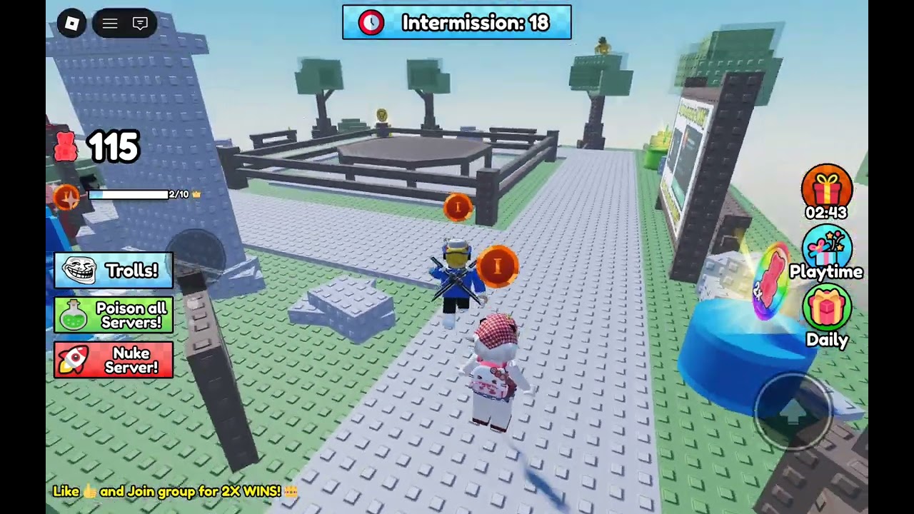 Playing an random game for 20m