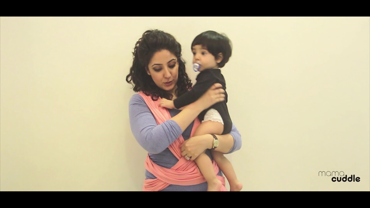 How To Tie: Stretchy Mama Cuddle Baby Wrap Sling | Pocket Wrap Cross Carry | PWCC