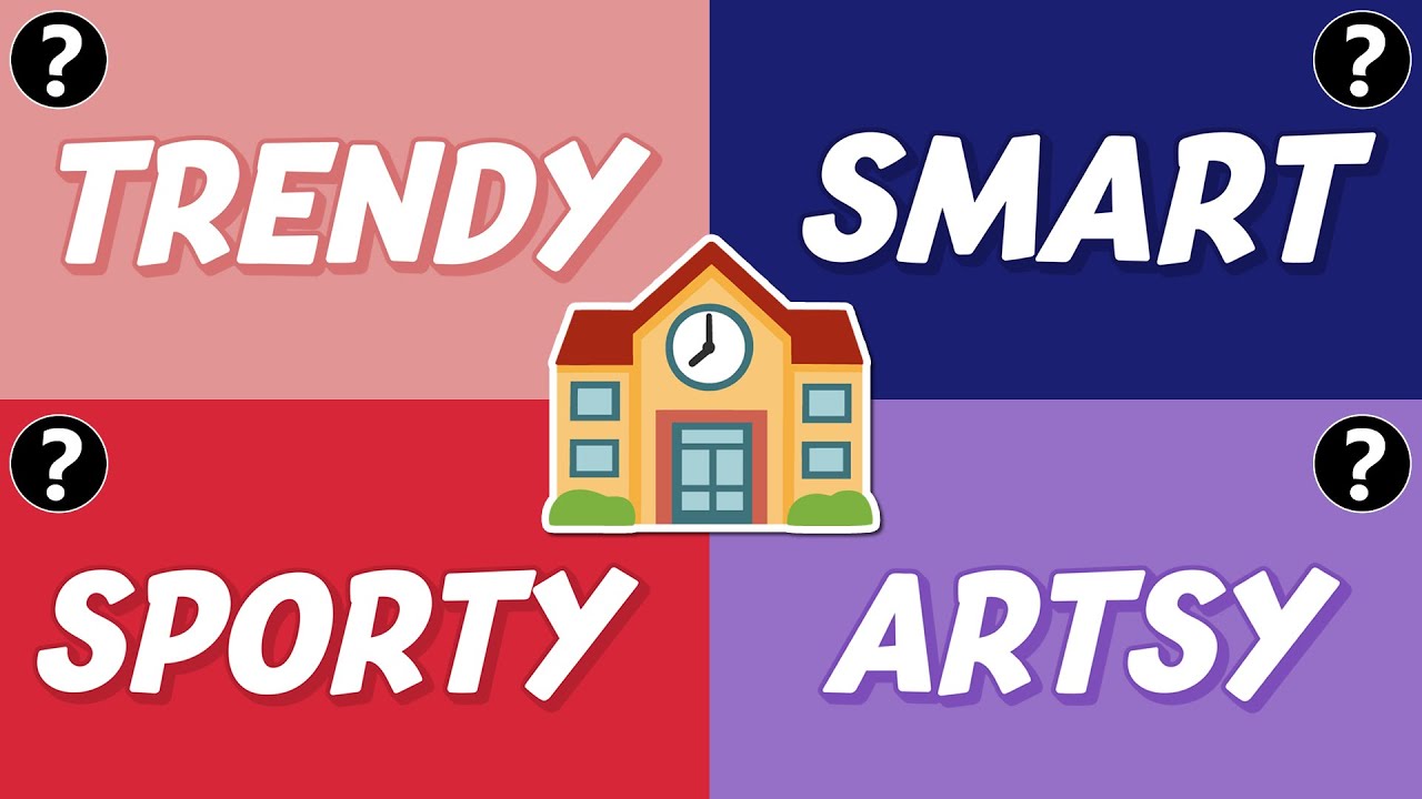 Which Type of Girl Are You? School Edition! 🏫 Are you Trendy, Smart, Sporty or Artsy? 💄🧠🏀🎨