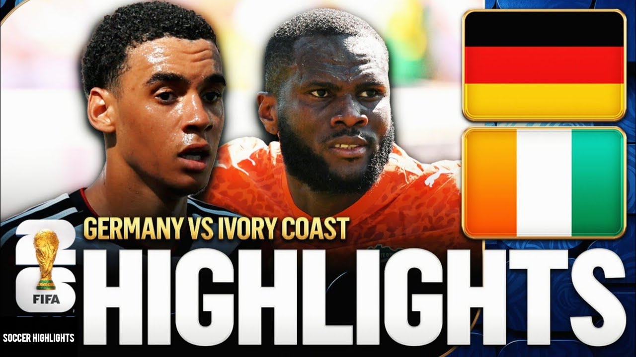 Germany vs Ivory Coast 2-1 | FIFA World Cup 2026 Match Highlights