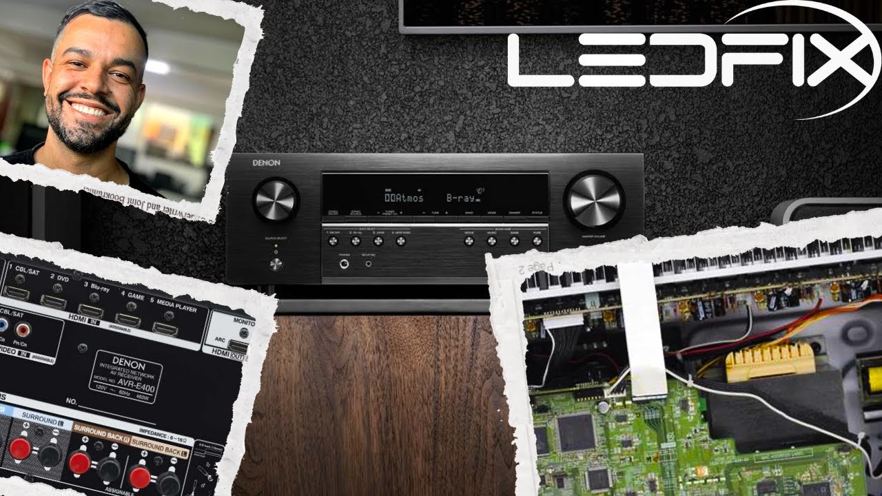Receiver Denon AVR-E400 desligando sozinho, em protect mode | Reparado na Ledfix