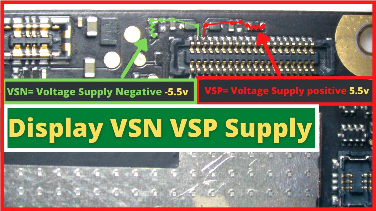 Display VSN VSP Supply / Poco f1 Black Display / Lcd Black Blue Problem