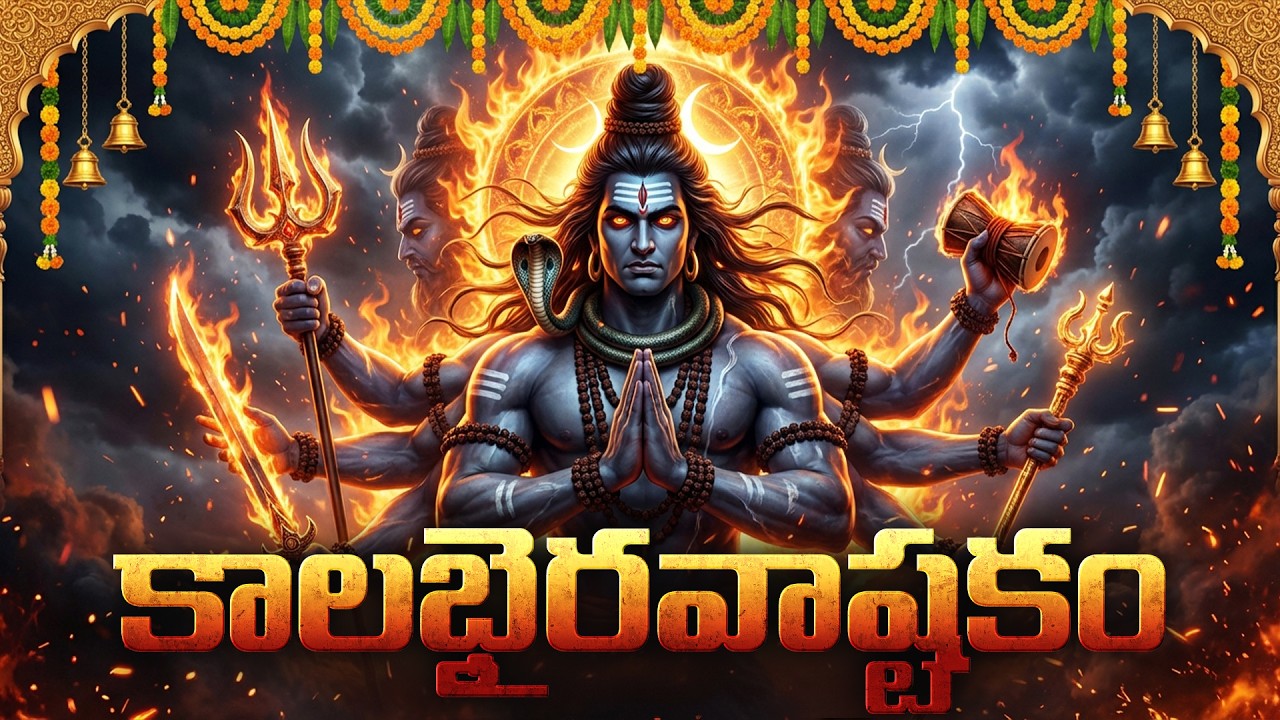 Kalabhairava Ashtakam Telugu With Lyrics | Lord Shiva Telugu Bhakti Songs | కాలభైరవాష్టకం