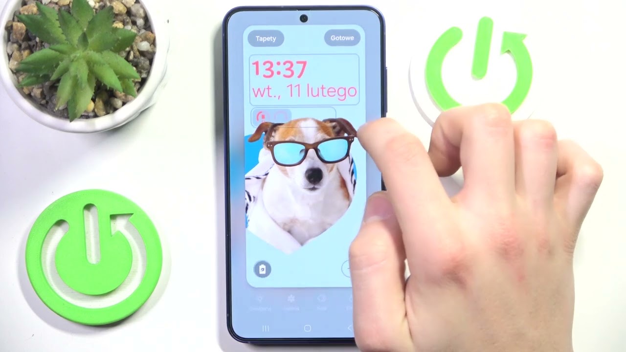 SAMSUNG Galaxy S25 - Edytuj styl zegara | Personalizacja Ekranu Blokady