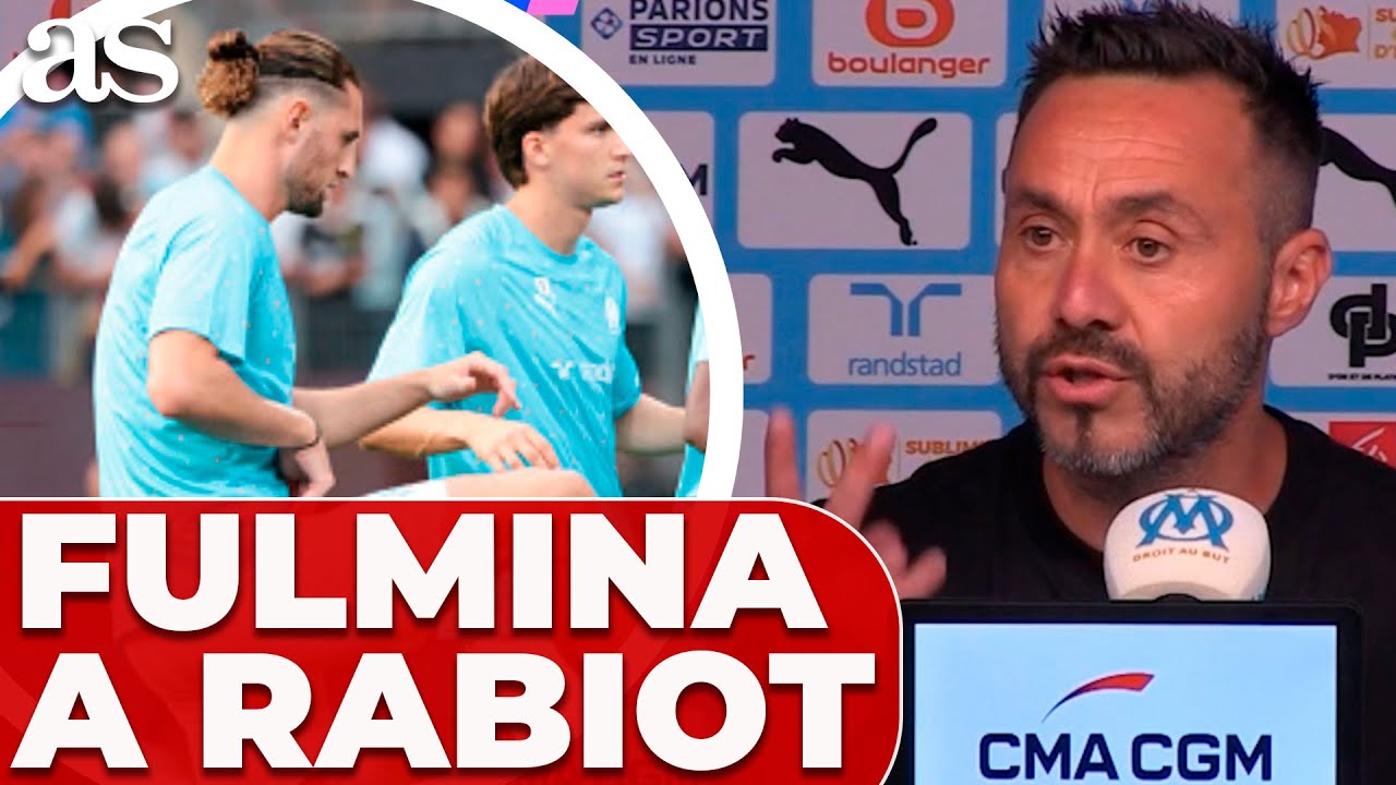 DE ZERBI explica por qué FULMINA a RABIOT del OLYMPIQUE de MARSELLA tras una BRUTAL PELEA