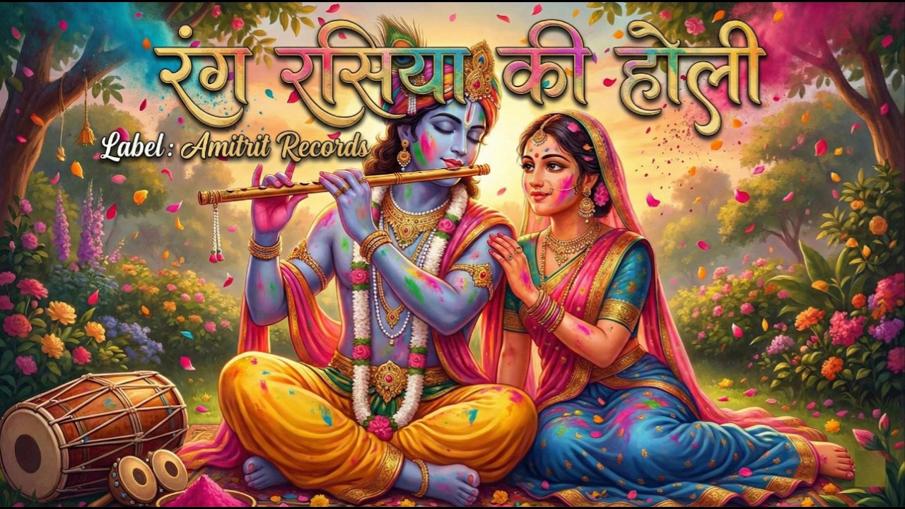 रंग रसिया की होली - राधा कृष्ण का मनमोहक भजन | New Holi Song | Amitrit Records