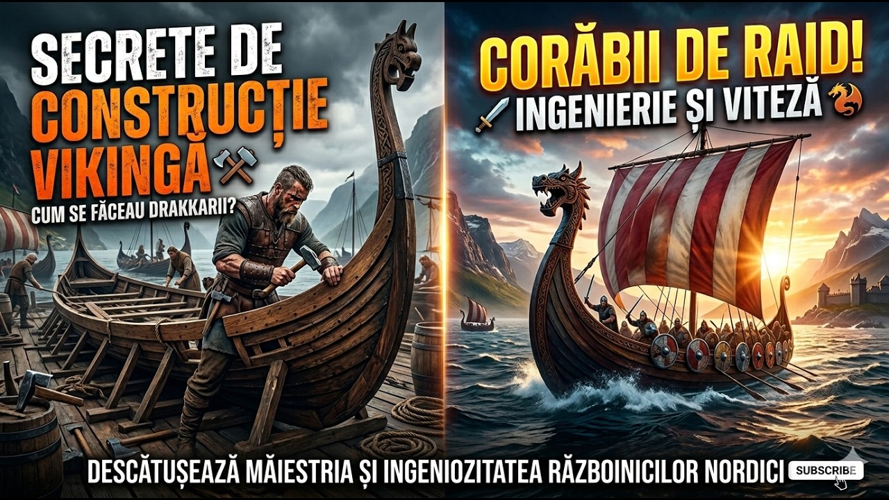 Cum &icirc;și construiau vikingii navele pentru raiduri rapide!