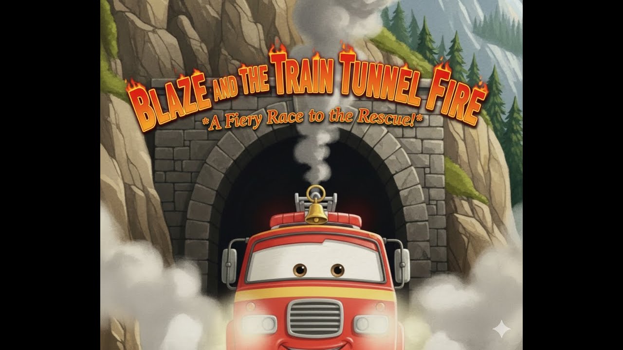 Blaze and the Train Tunnel Fire - Storytime