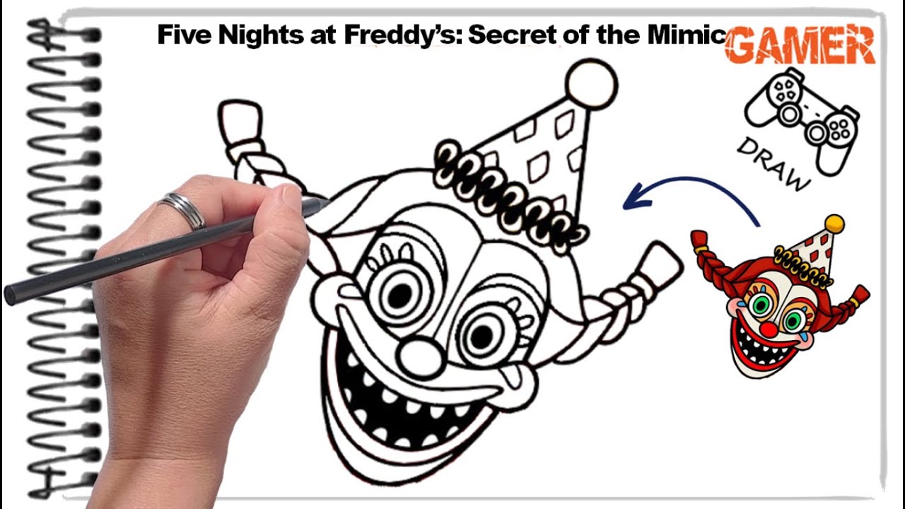 Como Desenhar Five Nights at Freddy's: The Secret of the Mimic - How to Draw Five Nights at Freddy's