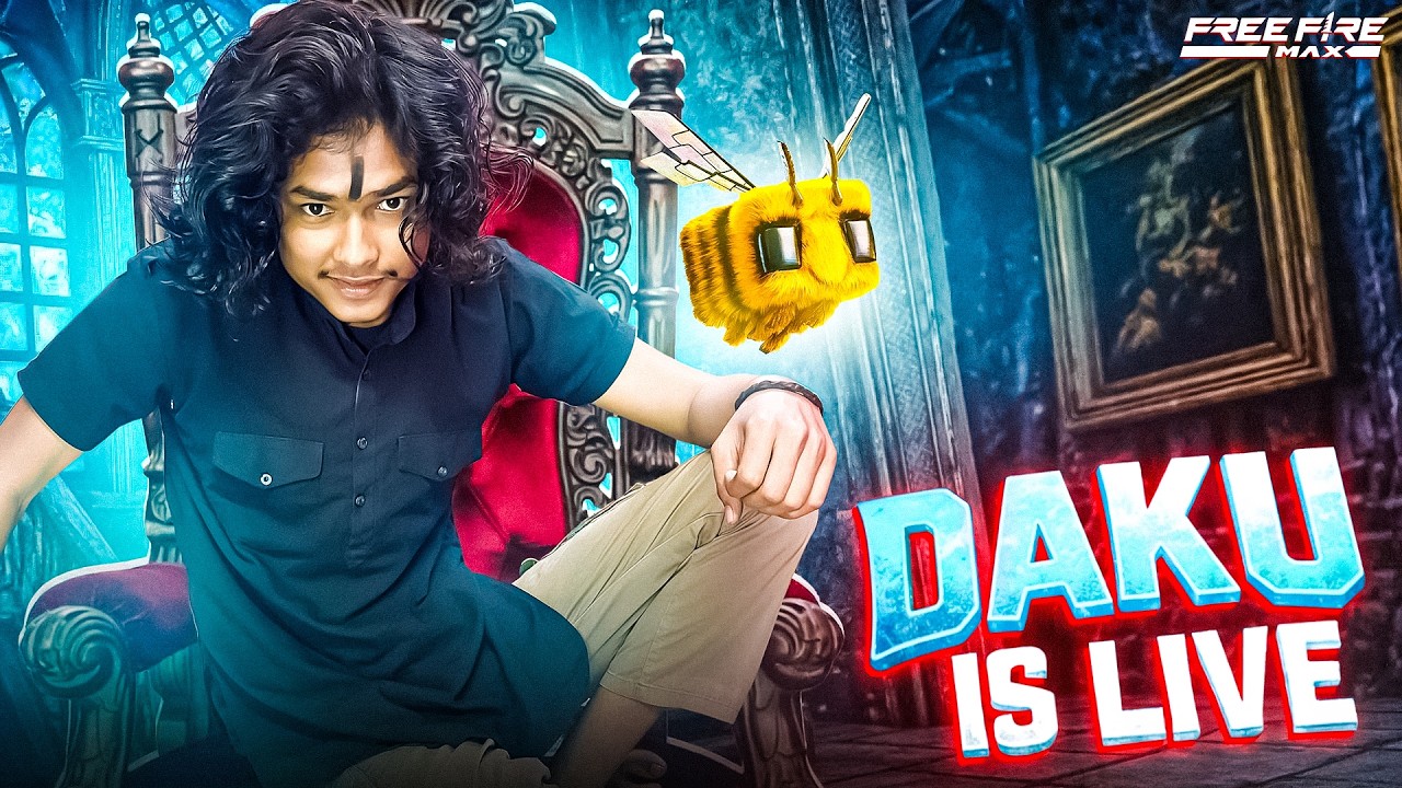 FREE FIRE LIVE WITH DAKU 😎 #freefirelive #shorts #video