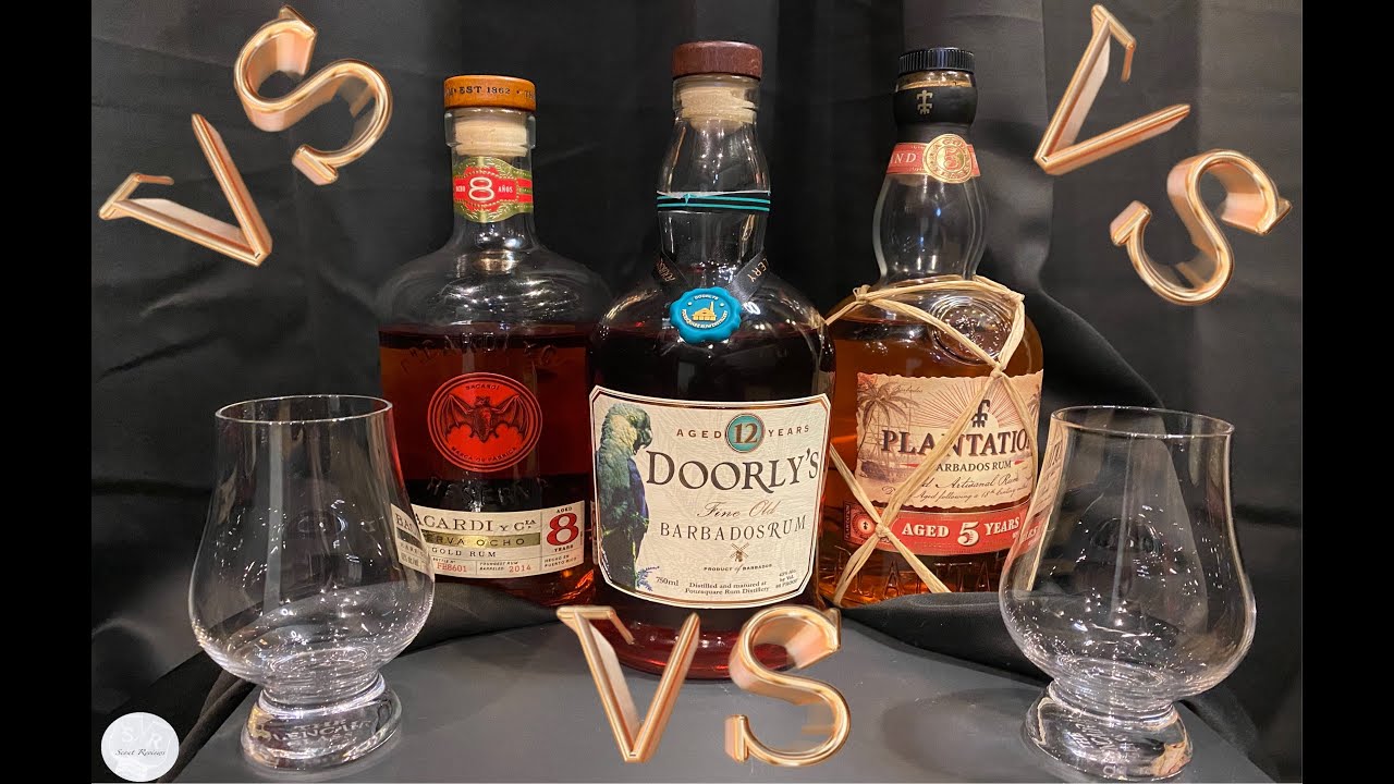 Rum Blind Tasting Review: Doorly's 12 year, Bacardi 8 year, Plantation 5 year! All $30 Rums.